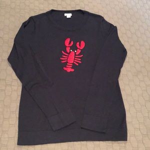 Women’s J Crew lightweight sweater with lobster